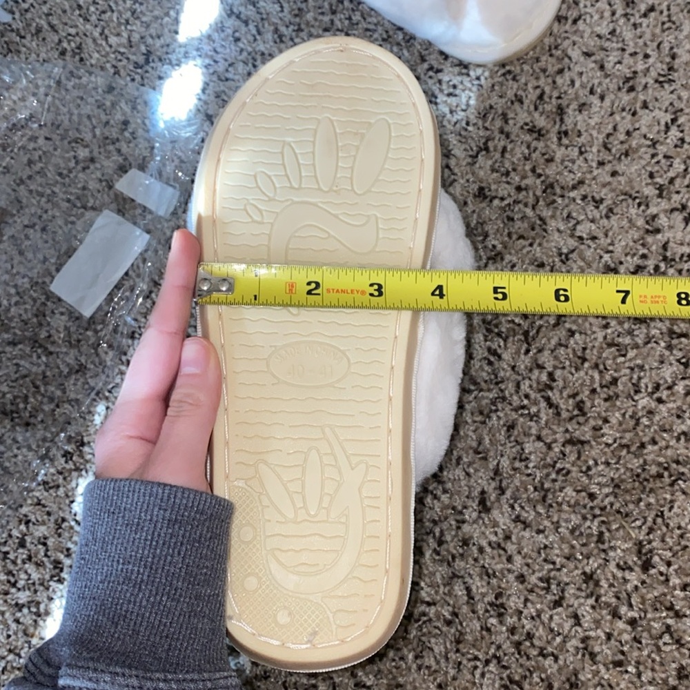 🪼Brand new ivory fluffy “Bride” slippers! - Picture 6 of 7